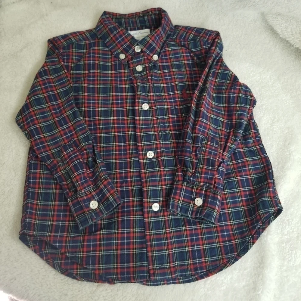 Ralph Lauren Plaid Cotton Oxford Shirt